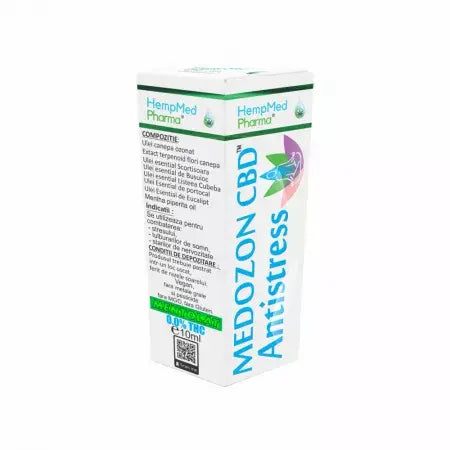 Ulei ozonat Medozon CBD Antistress, 10 ml, HempMed Pharma