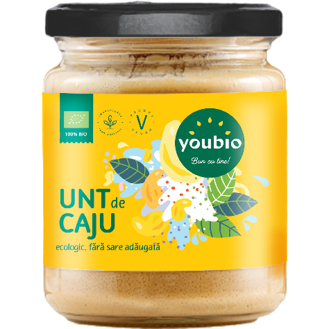 Unt de caju ecologic 250gr Youbio