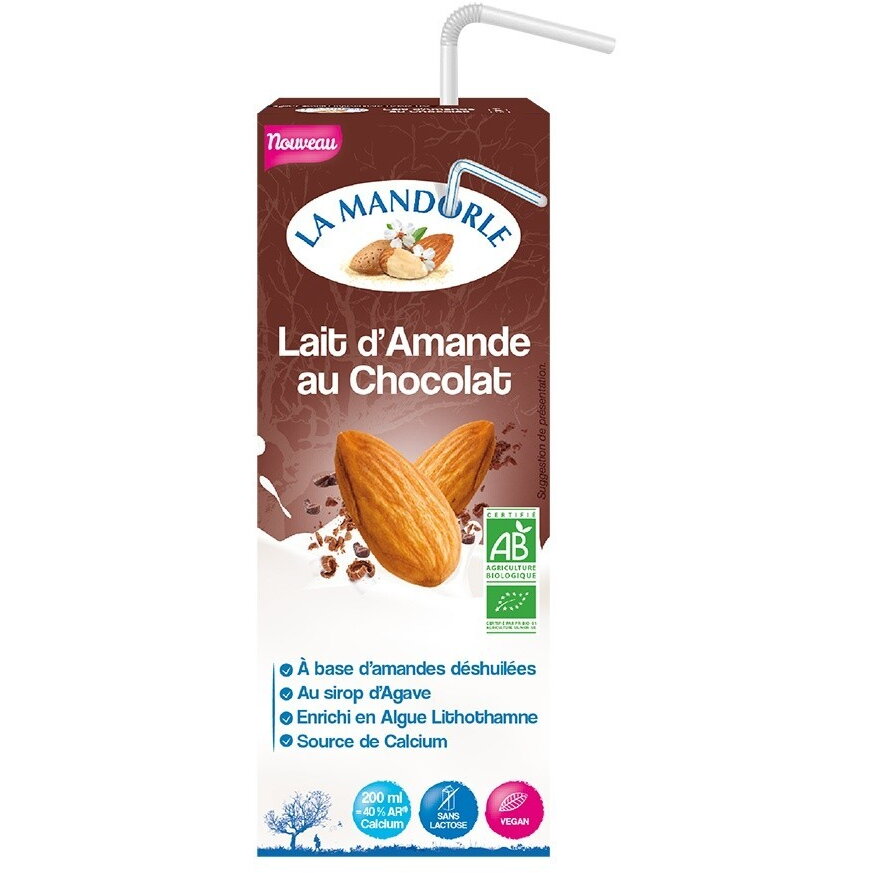 Bautura vegetala de migdale cu ciocolata 200ml