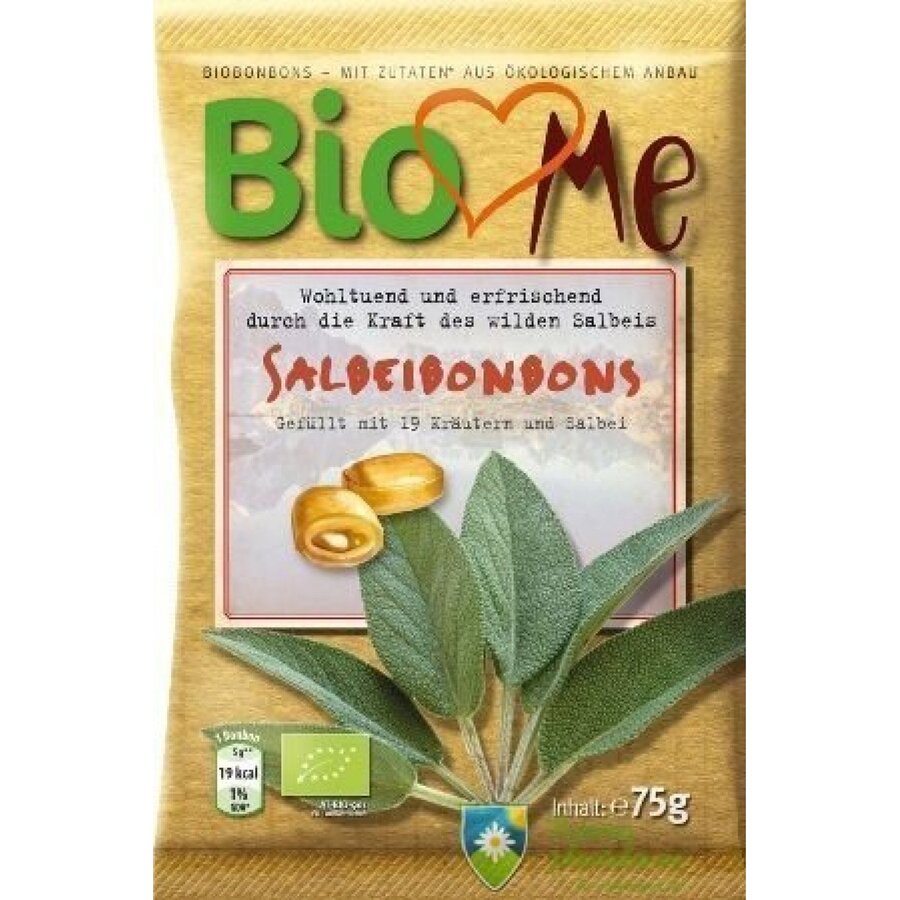 Bomboane bio cu salvie 75 gr