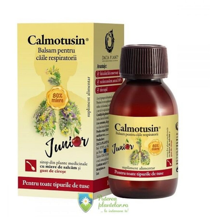 Calmotusin junior sirop cu gust de cirese 100 ml