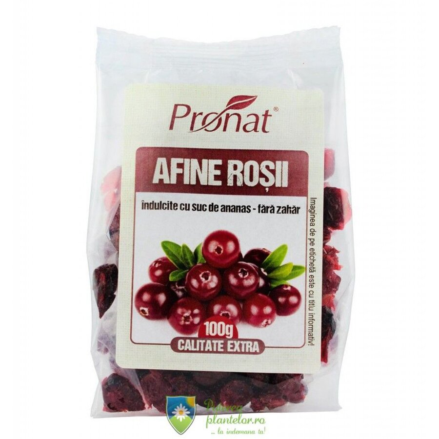 Afine rosii uscate 100 gr Expira: 14.08.2025