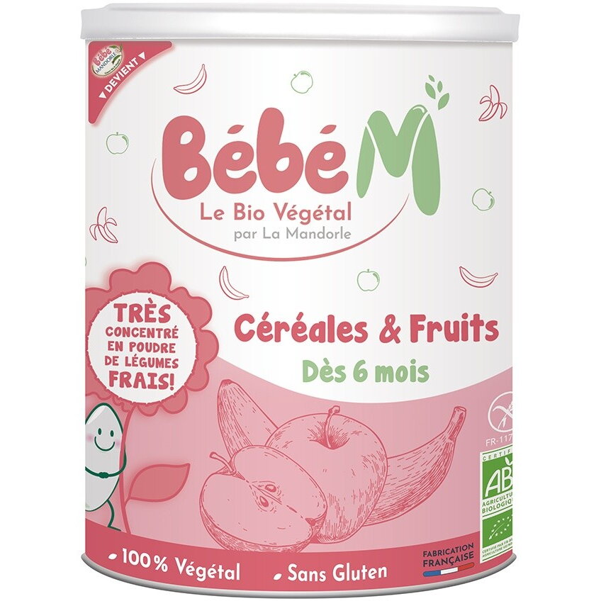 Cereale + fructe pentru bebeluși - de la 6 luni 400g