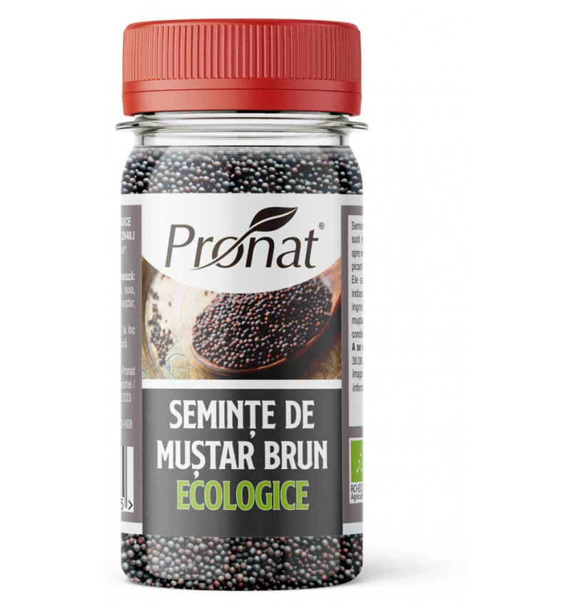 Seminte de mustar brun bio 60g Pronat