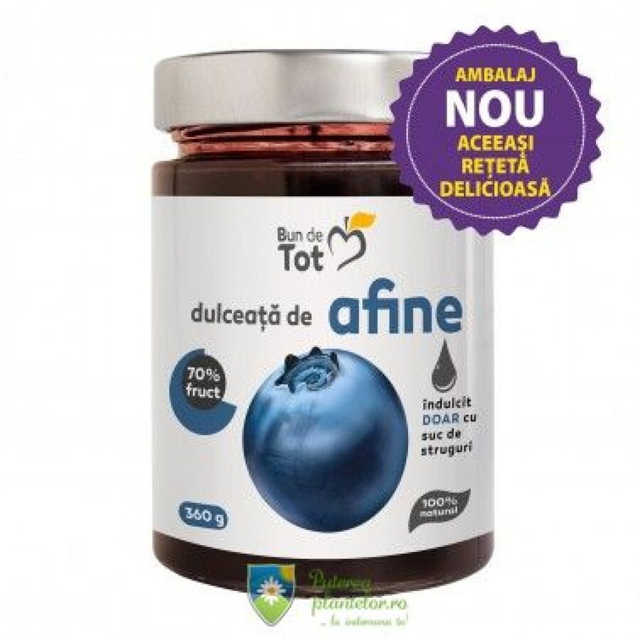 Dulceata de afine fara zahar 360 gr