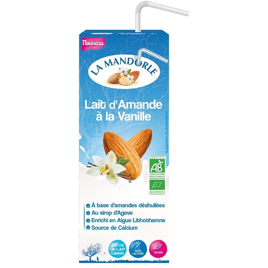 Bautura vegetala de migdale cu vanilie 200ml