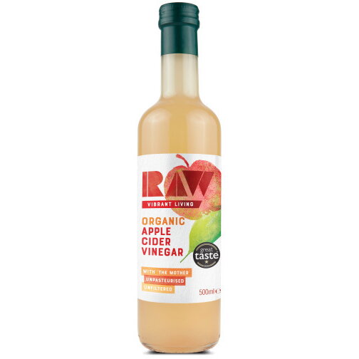 Otet din cidru de mere nefiltrat eco 500ml Raw Health