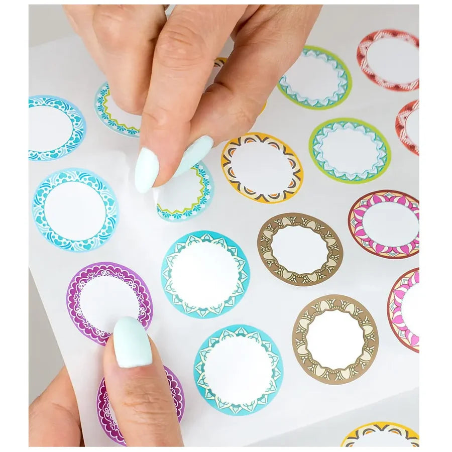 Etichete goale pentru recipiente, 3 cm, set 48 buc