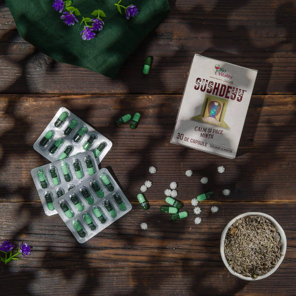 Sushdeyy calm si pace mintii, 30 capsule, Bio Vitality