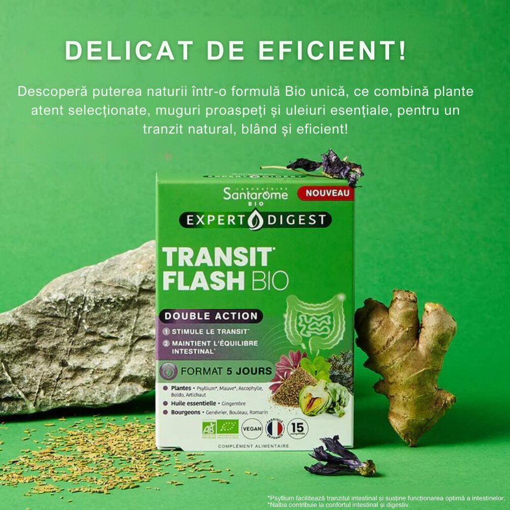 Tranzit Flash Bio 15 comprimate Santarome Bio