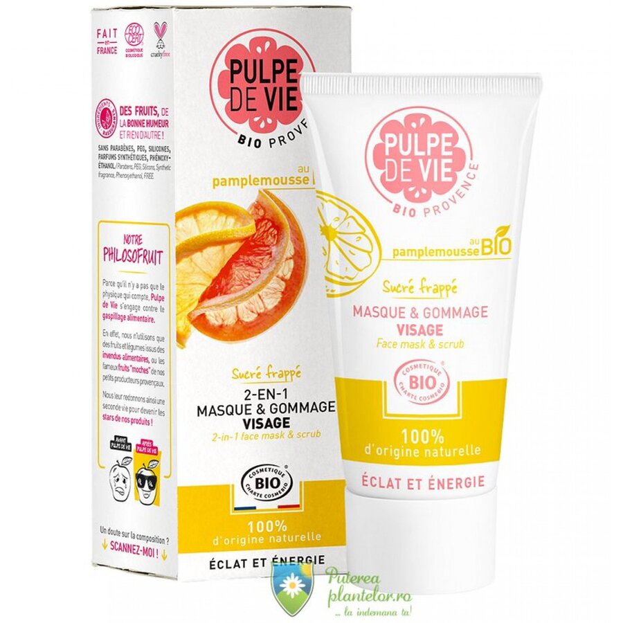 Masca si gomaj facial Sucre Frappe 75 ml