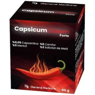 Crema Capsicum forte cu ardei iute, 40g Expira: 22.07.2025