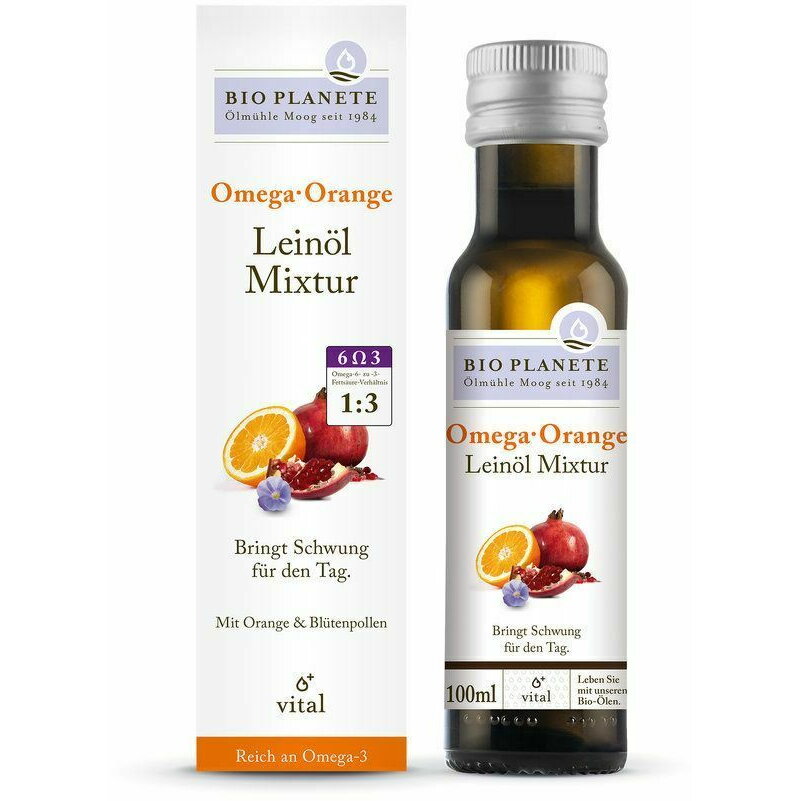 Amestec de ulei de in Omega Orange bio 100ml Bio Planete