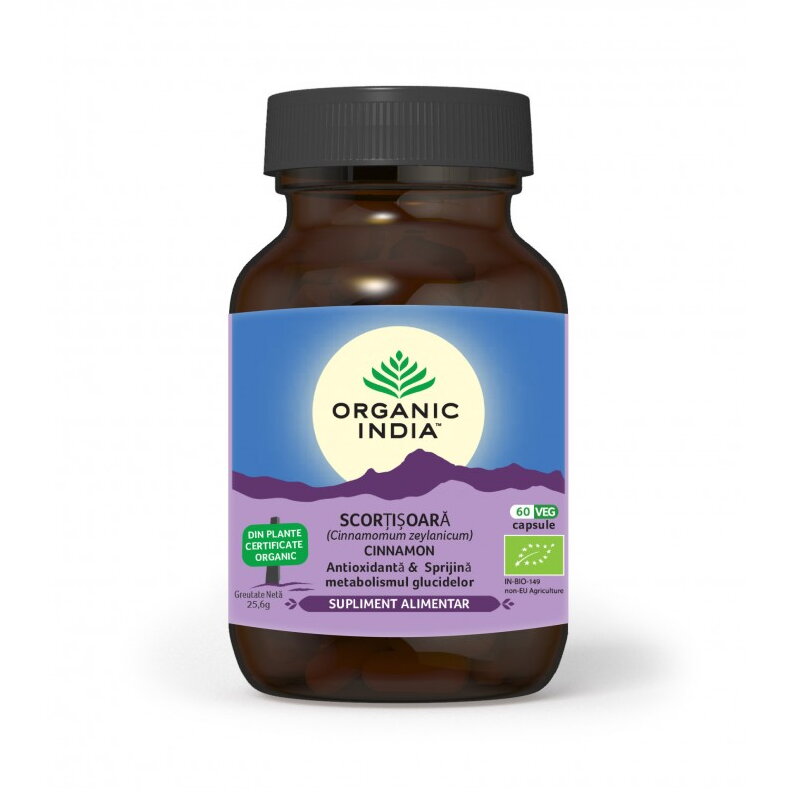 ORGANIC INDIA Scortisoara Antioxidant si Glicemie 60 caps