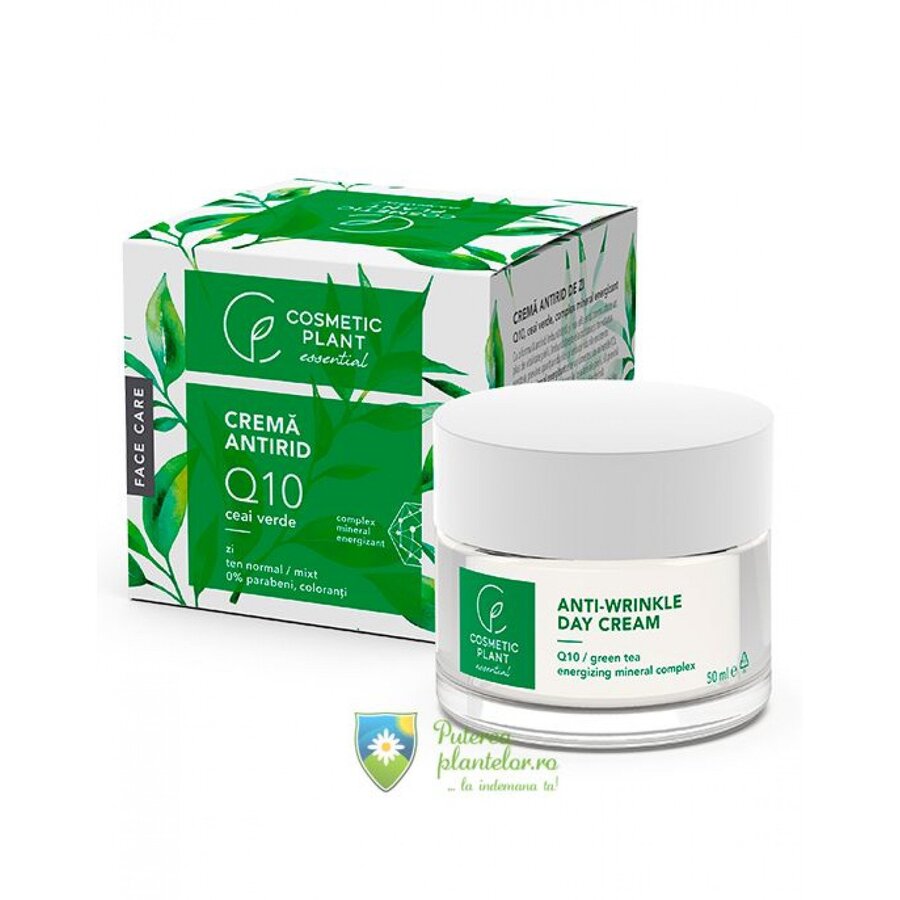 Crema antirid de zi Q10 si ceai verde 50 ml