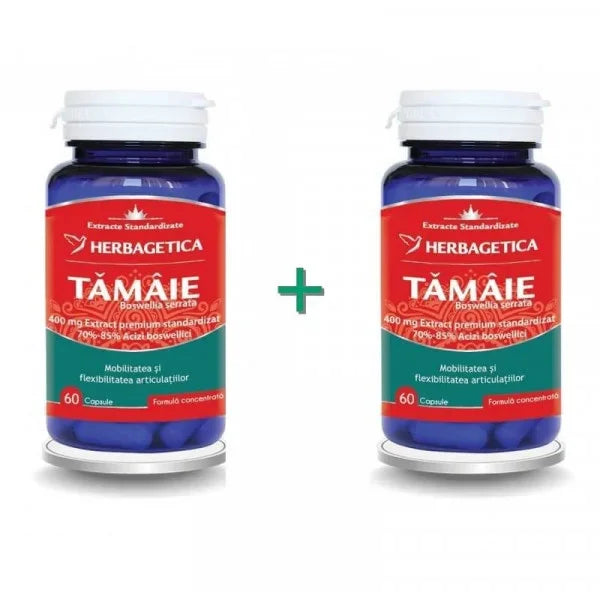 Tamaie Boswellia Serrata - 60 + 60 cps (pachet cu -50% la a doua)