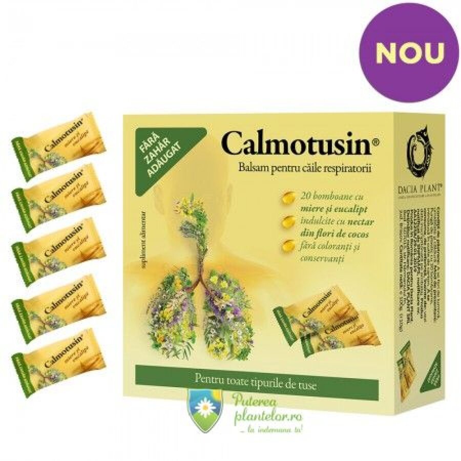 Calmotusin bomboane cu miere si eucalipt 20 buc Expira: 27.07.2025