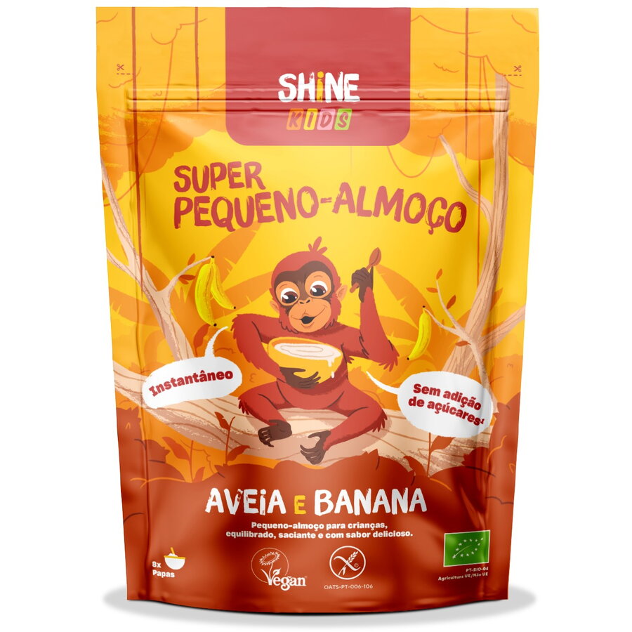 Cereale instant BIO pentru copii, cu ovaz si banane Shine