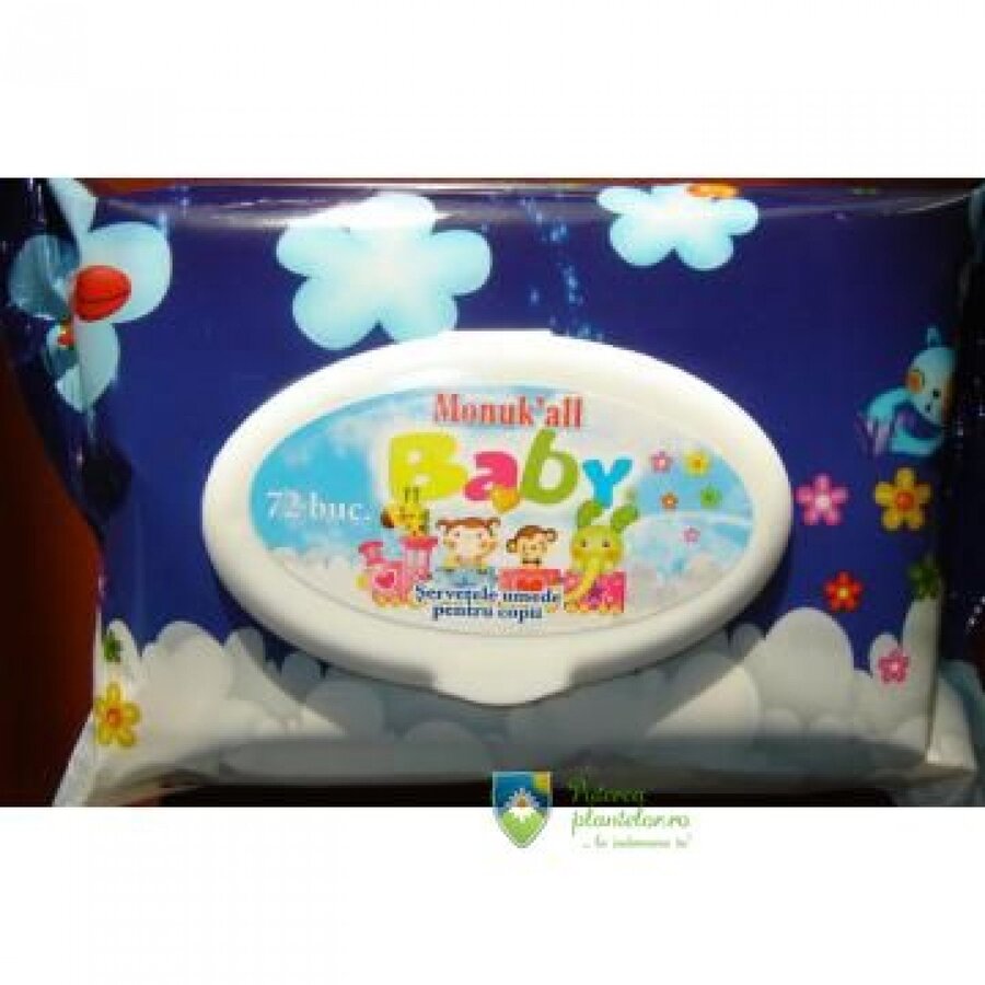 Servetele umede cu capac 72 buc