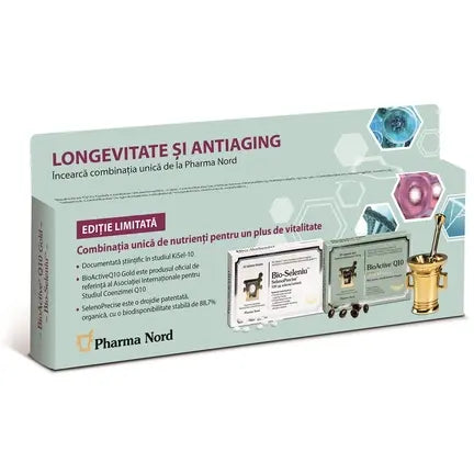 Pachet BioActive Q10 Gold 100 mg, 30 capsule + Bio-Seleniu, 30 tablete, Pharma Nord
