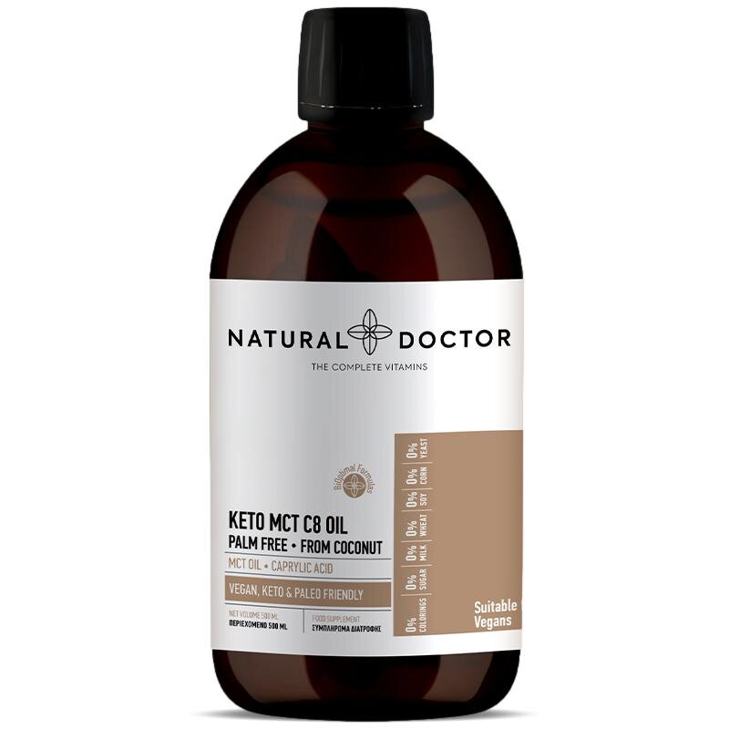 KETO MCT C8 OIL activarea procesului de ardere a grasimilor Natural Doctor 500 ml