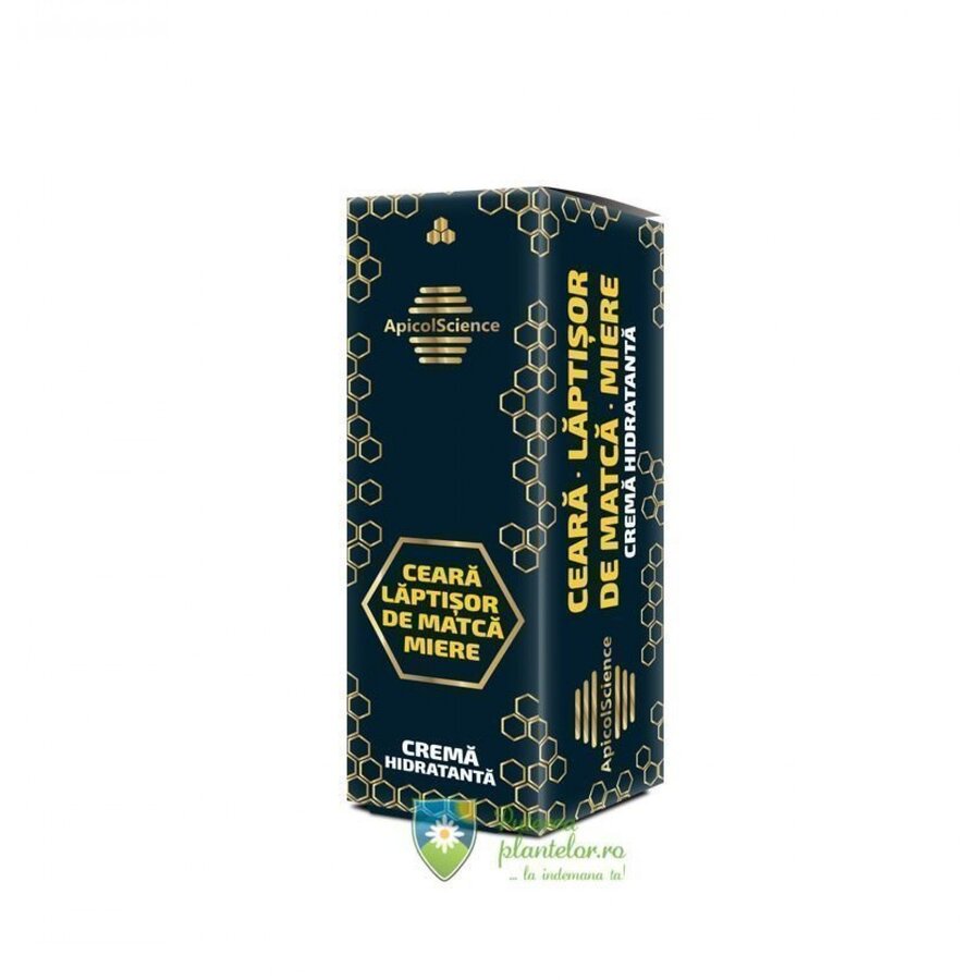 Crema hidratanta cu ceara, laptisor de matca si miere ApicolScience 50 ml Expira: 31.07.2025
