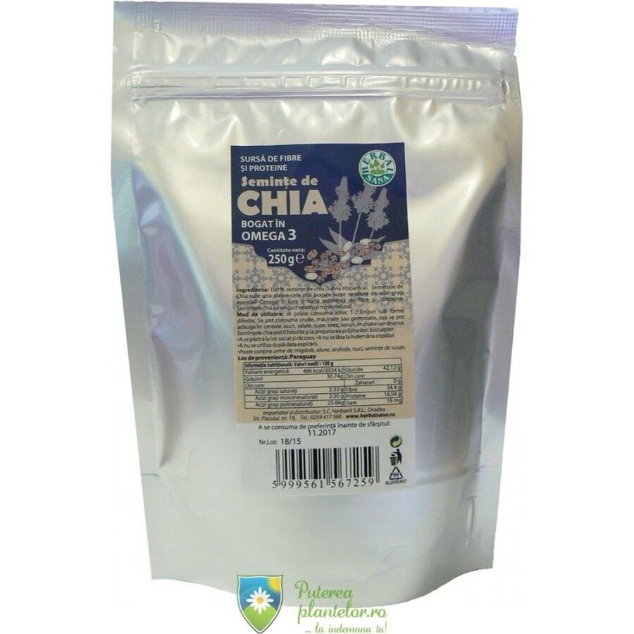 Seminte de chia 250 gr