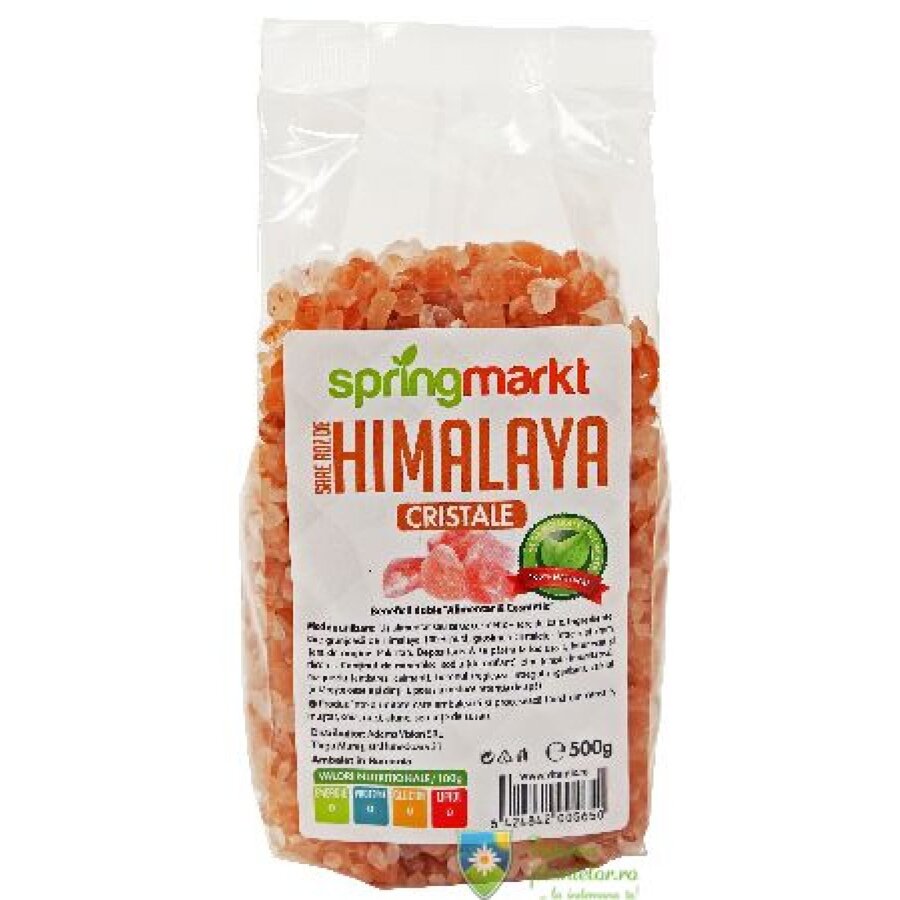 Sare Roz Himalaya Cristale 500 gr