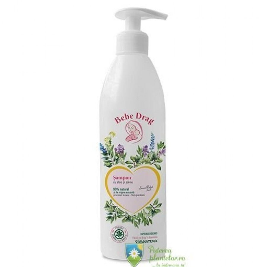 Sampon Bebe Drag cu Aloe si Salvie 500 ml