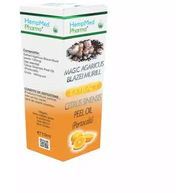 Ulei ozonat din portocala Magic Agaricus Blazei Murill, 10 ml, Hempmed Pharma Expira 25.12.25
