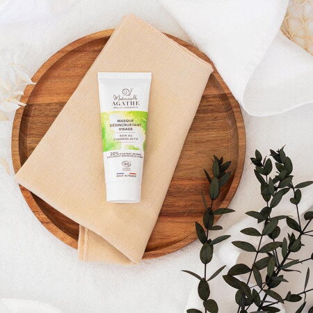 Masca faciala de curatare cu carbune activ 75 ml - 20% mucus de melc