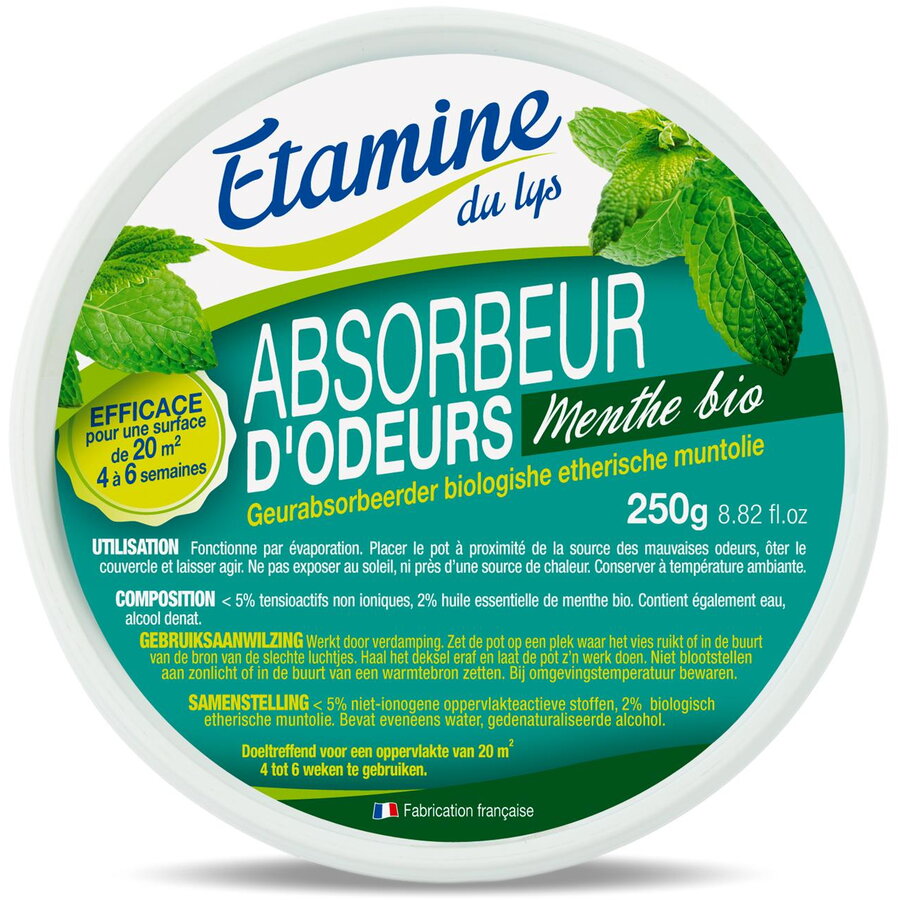 Odorizant pentru neutralizare mirosuri neplacute din spatii inchise, parfum menta Etamine 250 g