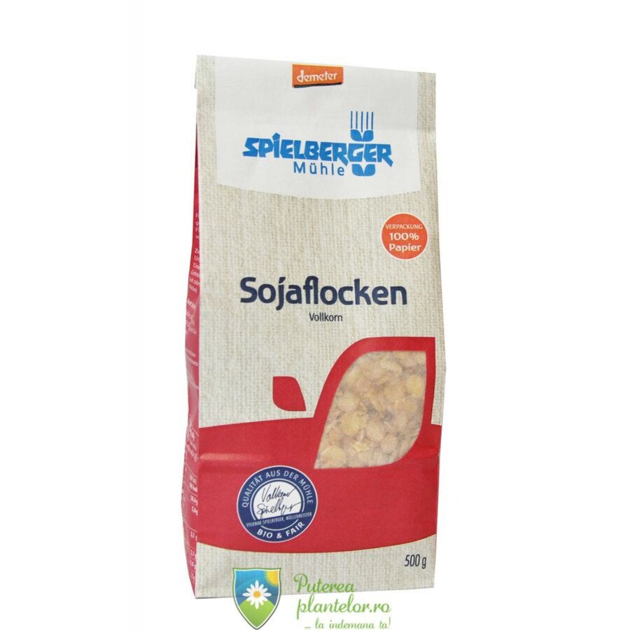 Fulgi de soia Demeter Bio 500 gr