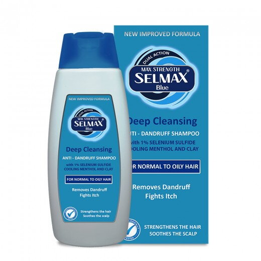 Selmax Blue Sampon Antimatreata Pentru Par normal si gras 200ml