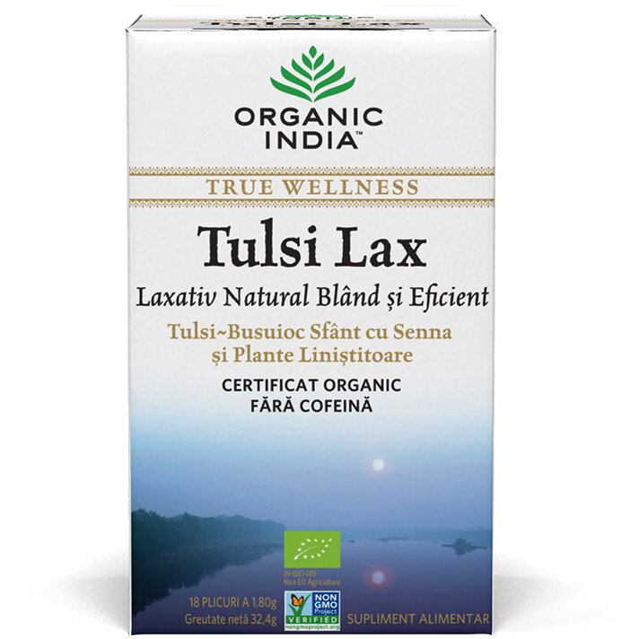Ceai Tulsi Lax (Busuioc Sfant) Laxativ Natural cu Senna 18 plicuri