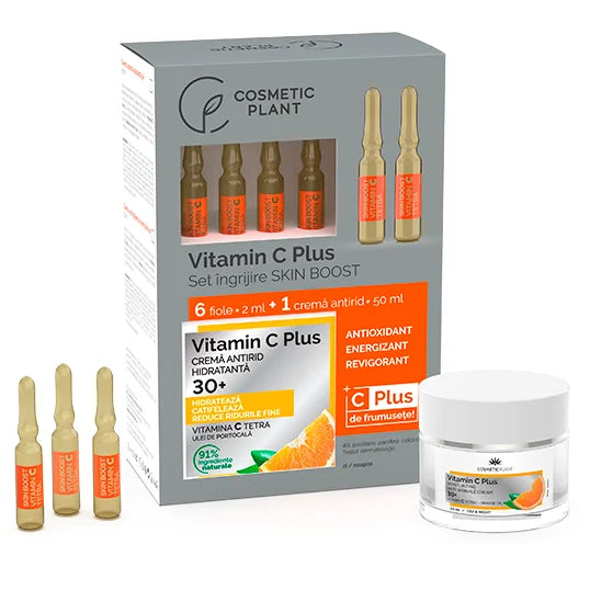 Set Cadou Vit. C Plus Skin Boost 30+ (6Fiole*2Ml+1Cr.Antirid 50Ml)
