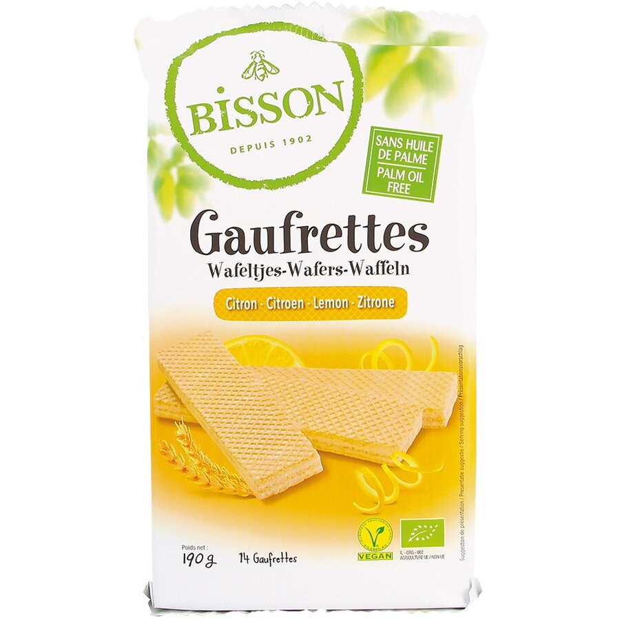 Napolitane bio cu lamaie 190g