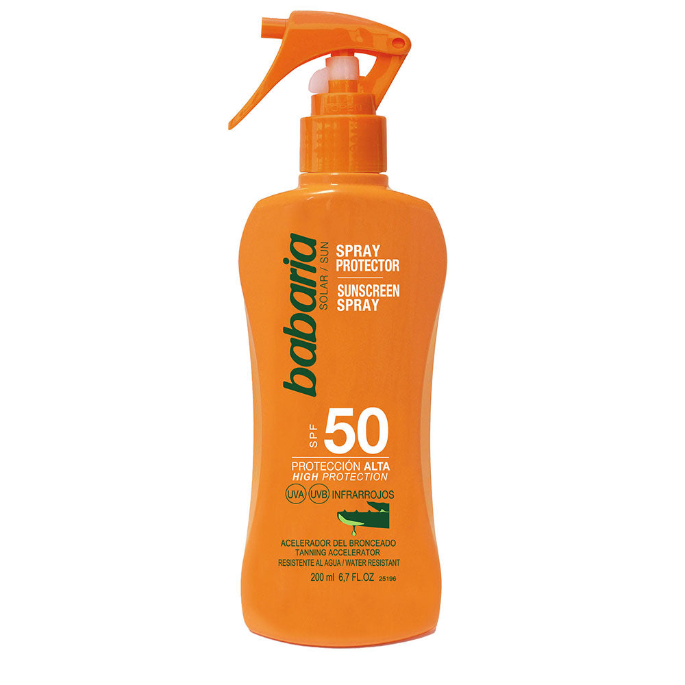 Spray protectie solara SPF50 & accelerator bronzare
