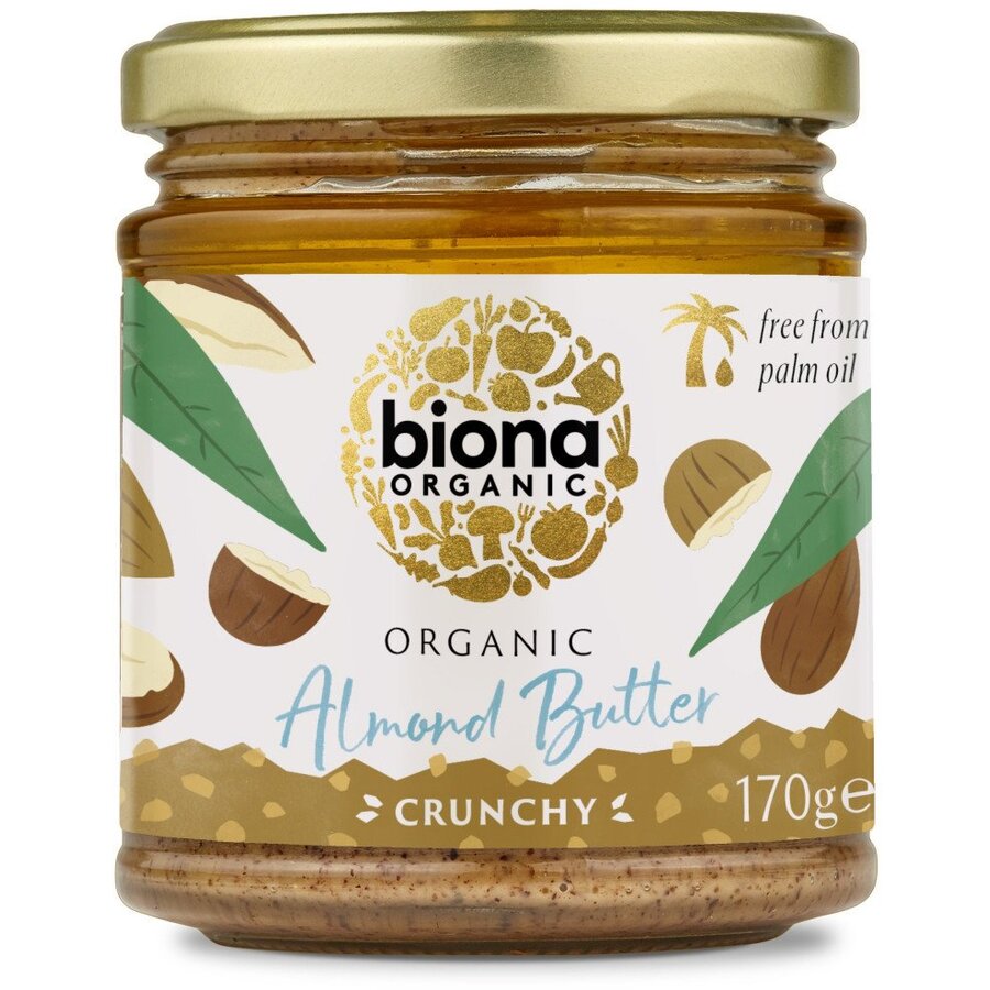 Unt de migdale crunchy, bio, 170g Expira: 30.04.2025