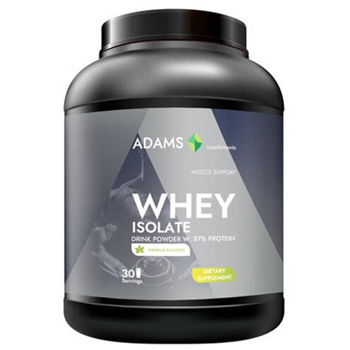 Izolat proteic din zer, vanilie, 908gr, Adams Vision
