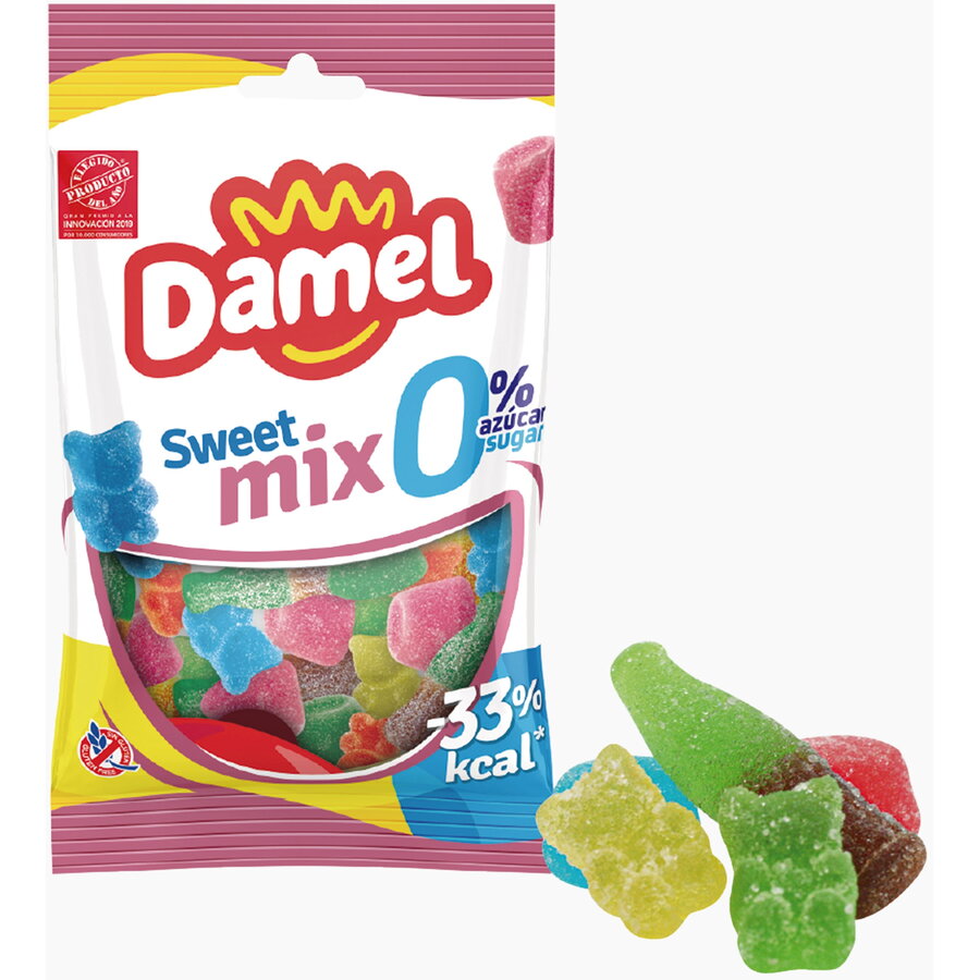 Jeleuri gumate Mix glazurate, fără zahăr 90g