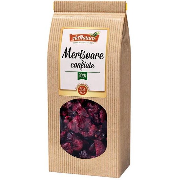 Merisoare confiate, 200g, AdNatura Expira 30.11.25