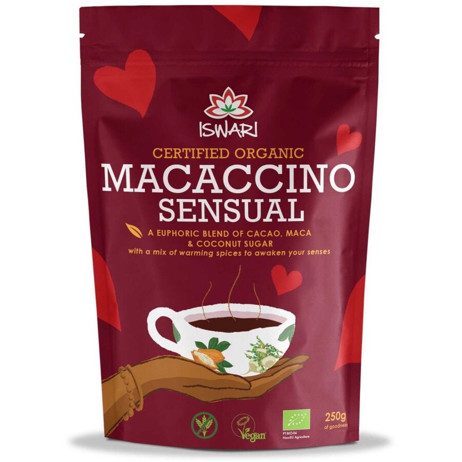 Bautura instant energizanta bio vegana Macaccino Sensual 250g