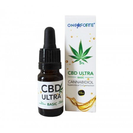 Oncoforte CBD ULTRA Basic 5%, Ulei de Cânepă cu cannabidiol 5%, 10 ml