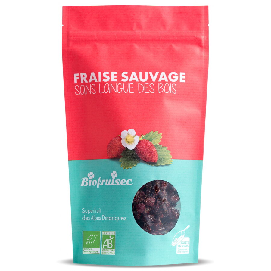 Capsuni salbatice BIO, din Alpii Dinarici Biofruisec 100g