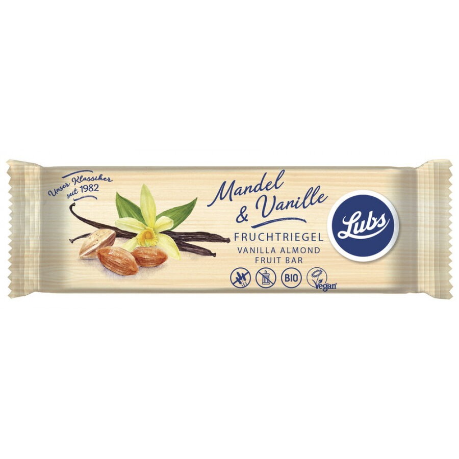 Baton cu migdale si vanilie, fara gluten, bio, 40g