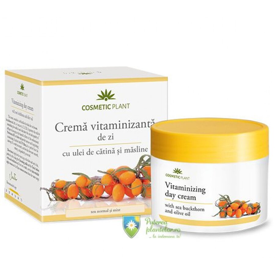 Crema vitaminizanta de zi cu ulei de catina si masline 50 ml