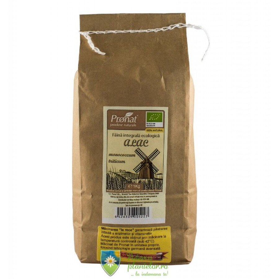 Faina integrala de alac Bio Monococcum Triticum 1 kg Expira: 30.05.2025