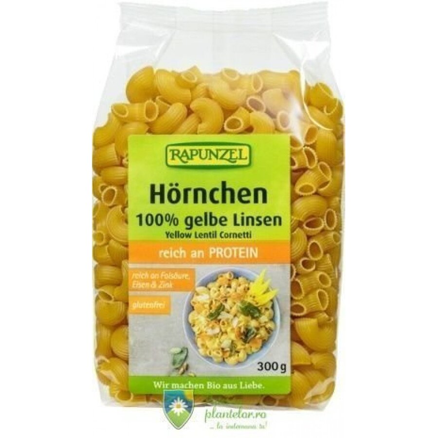 Macaroane din linte galbena fara gluten Bio 300 gr