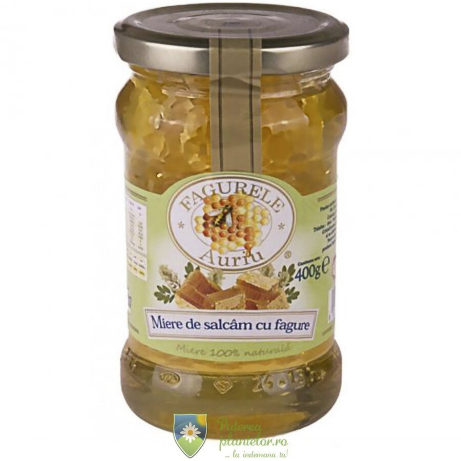 Miere de salcam cu fagure 400 gr